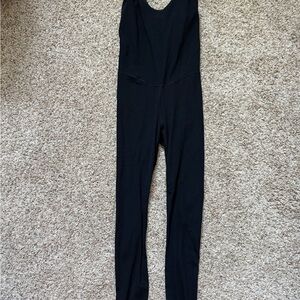 Lululemon Womens Ribbed Black Jumpsuit